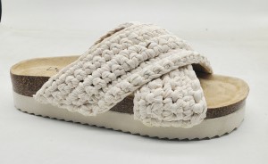 braided cork sandal