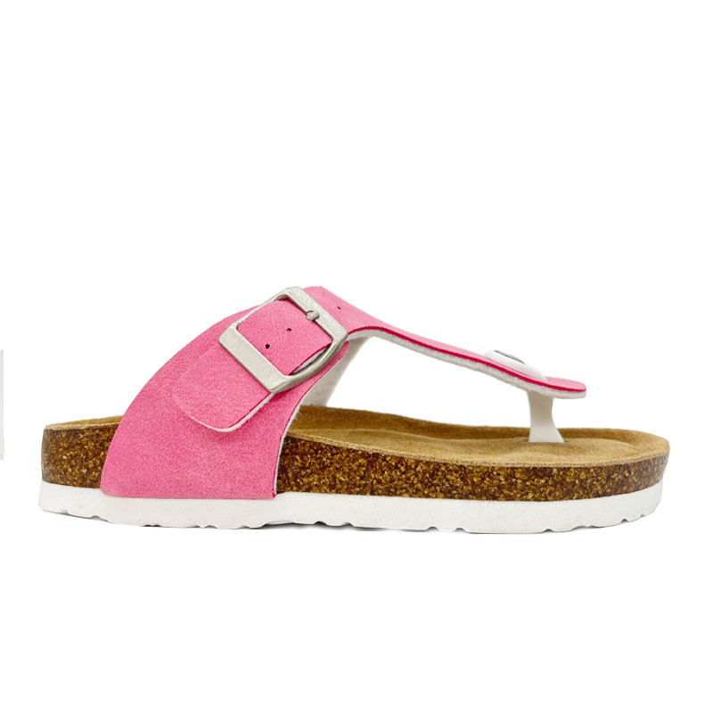 Girls Classic Thong Soft Footbed Cork Slipper