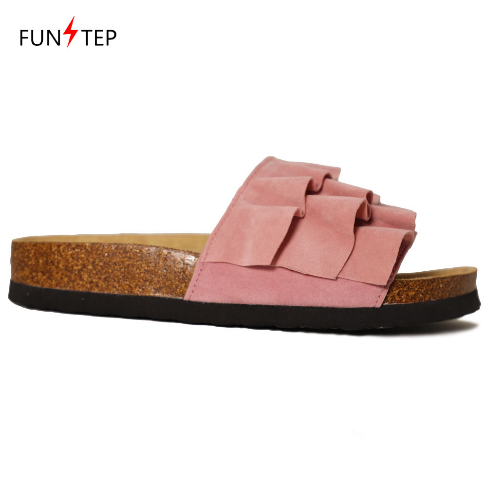 Women Slip on Flouncing Flat Bio Slippers