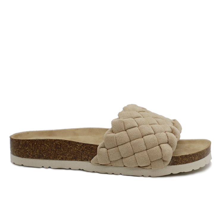 Women Slip on Braided Flat Footbed Slippers