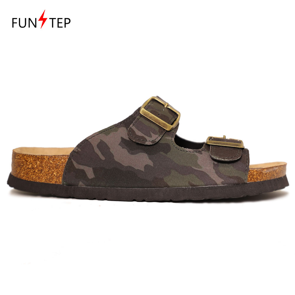Summer Girls Camouflage Cork sole Slippers