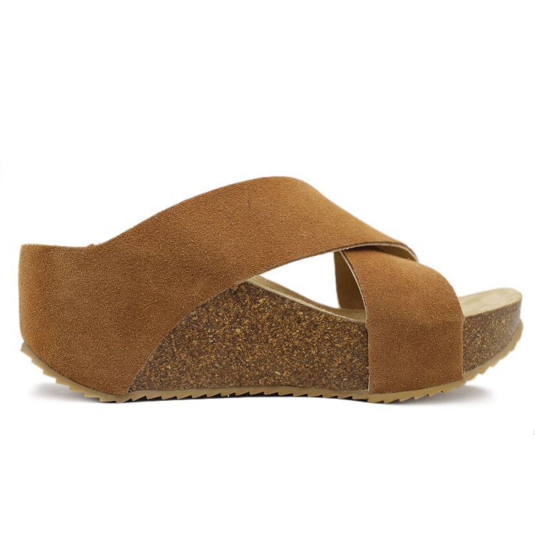 leather wedge slippers