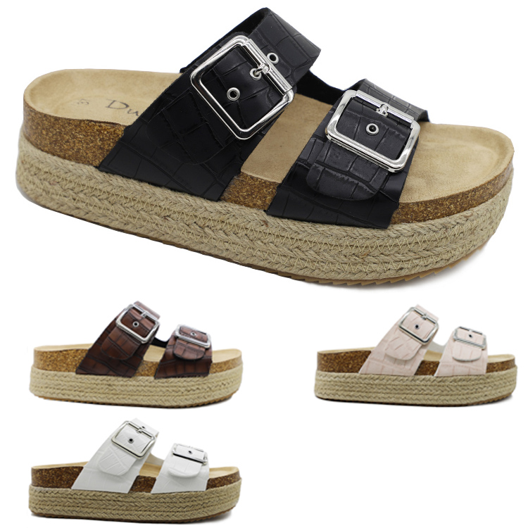 platform cork sandals