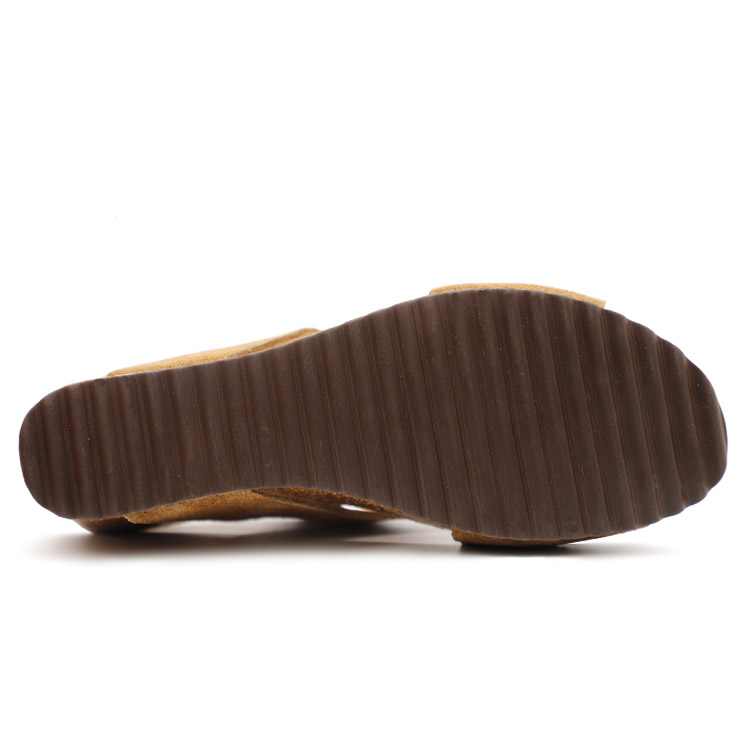 rubber sole wedge sandal