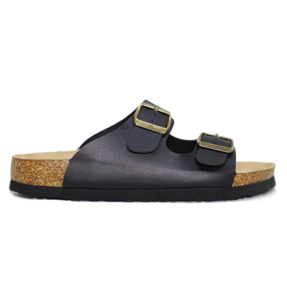 Classic Wholesale Summer Ladies Two Strap Buckle Cork Sandal